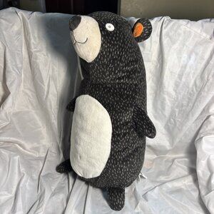 Pillowfort Woodland Bear Plush Doll circo Target Toy Room Pillow Black 15”